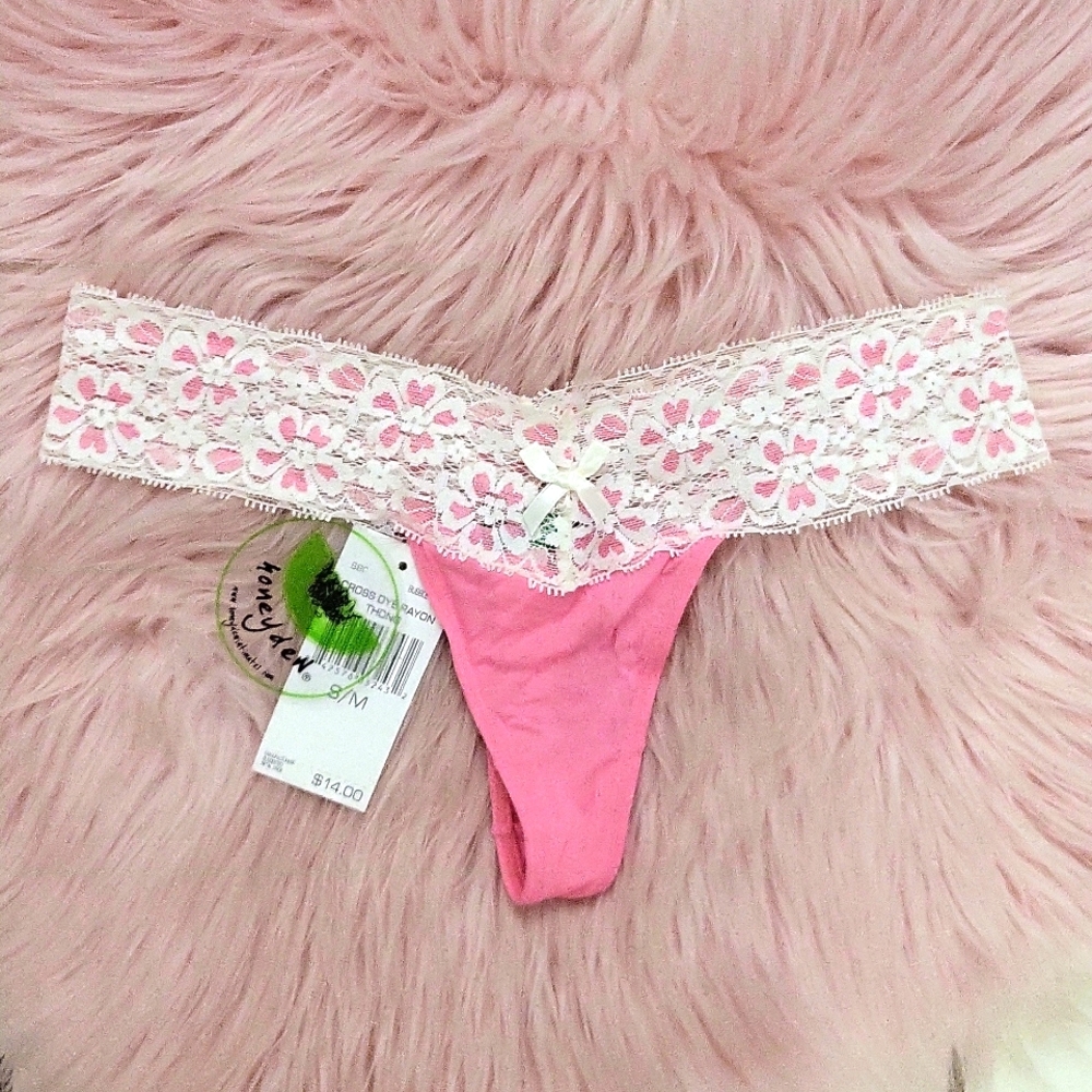 BRAND NEW HONEYDEW CROSS-DYE RAYON THONG-S